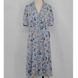 NWT Girl Meets Glam Gemma Blue Rose Dress